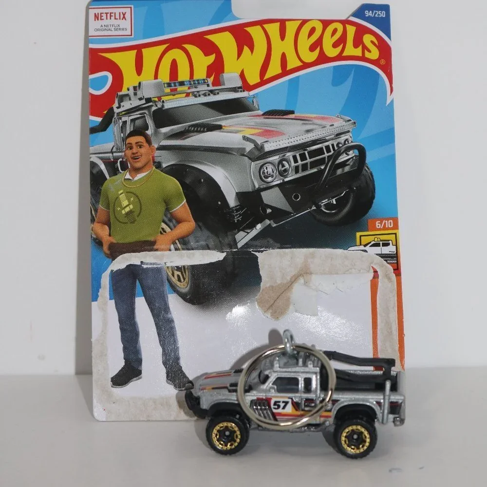 Hot Wheels Hot Trucks Rally Baja Crawler from Spy Racers CUSTOM keychain W/card